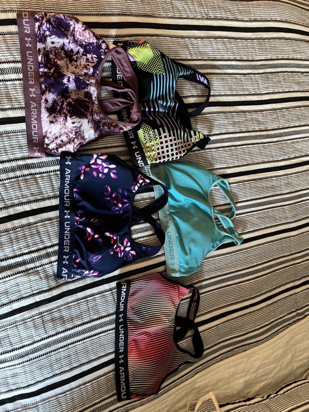 Under Armour Women's Sports Bras - Purple, Black, Teal, Navy, Pink